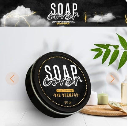 Jabón comprimido para cubrir el cabello
